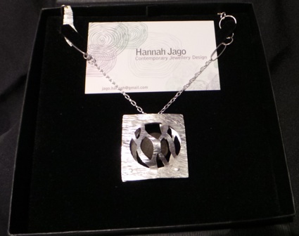 Sterling silver, pebble. 